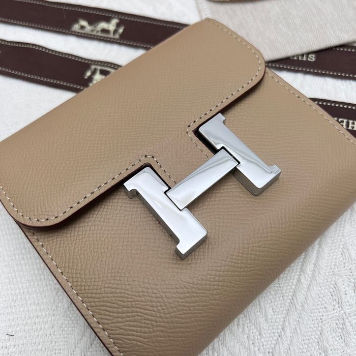Men's wallet Hermes Constance Beige Size 14x12cm