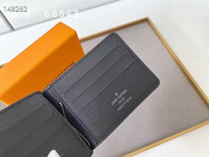 Men's wallet Louis Vuitton 66543 Black Size 12x8cm
