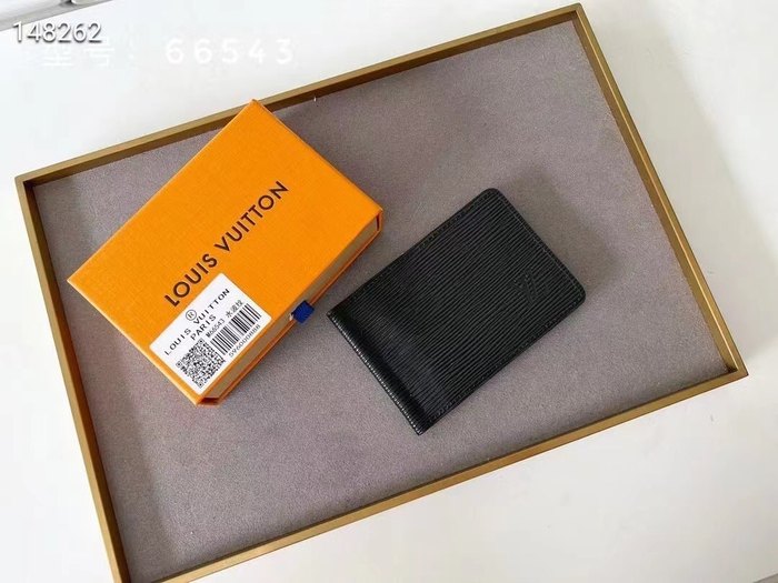 Men's wallet Louis Vuitton 66543 Black Size 12x8cm
