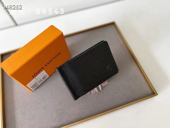 Men's wallet Louis Vuitton 66543 Black Size 12x8cm