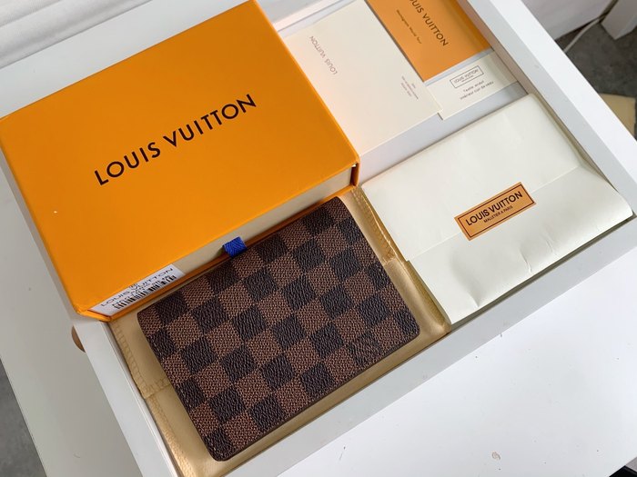 Men's wallet Louis Vuitton Damier Ebène Brown Size 10x14cm