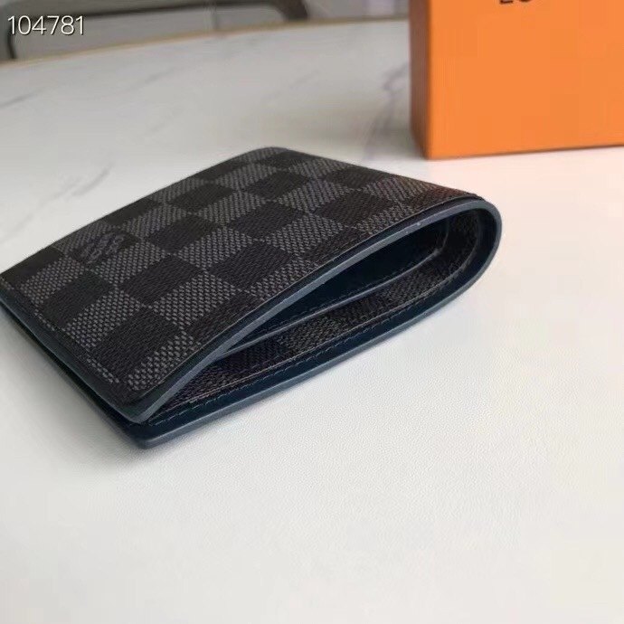 Men's wallet Louis Vuitton Damier Graphite Black Size 11x9cm