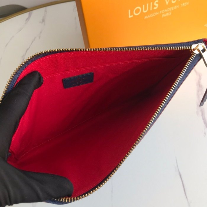 Men's wallet Louis Vuitton M62937 Monogram Empreinte Blue Size 29.5x21