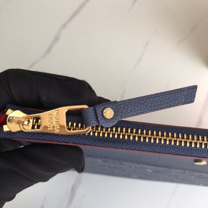 Men's wallet Louis Vuitton M62937 Monogram Empreinte Blue Size 29.5x21