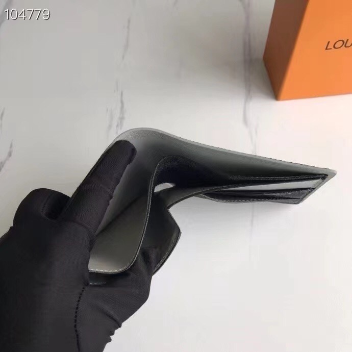 Men's wallet Louis Vuitton damier graphite bifold Black Size 11x9cm