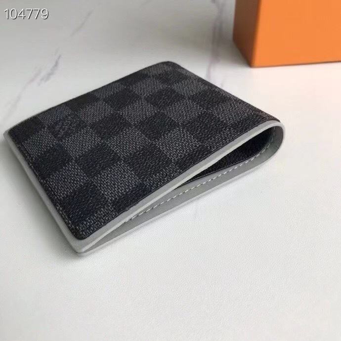 Men's wallet Louis Vuitton damier graphite bifold Black Size 11x9cm