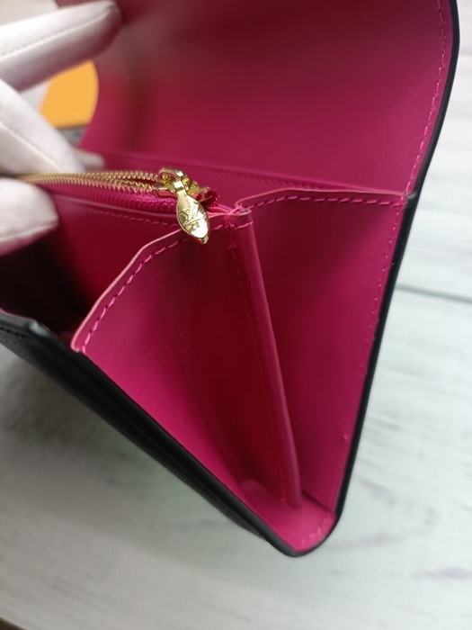 Men's wallet Louis Vuitton flap wallet Black