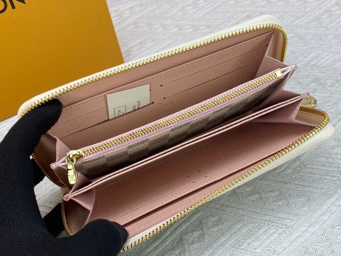 Men's wallet Louis Vuitton long zip around Blue Size 19.5x10.5x2.5cm