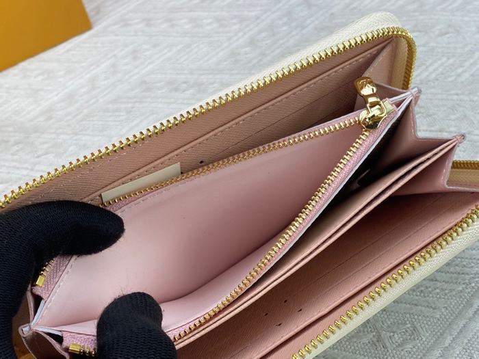 Men's wallet Louis Vuitton long zip around Blue Size 19.5x10.5x2.5cm