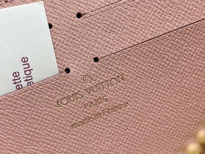 Men's wallet Louis Vuitton long zip around Blue Size 19.5x10.5x2.5cm