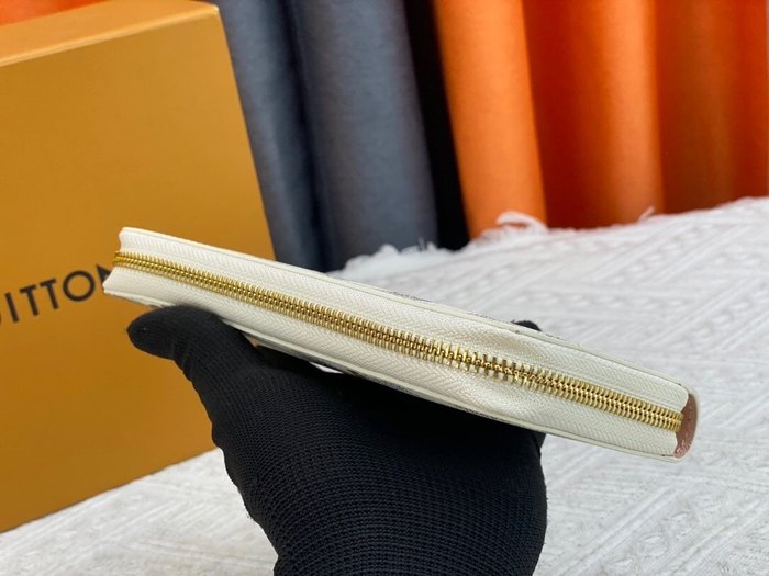 Men's wallet Louis Vuitton long zip around Blue Size 19.5x10.5x2.5cm