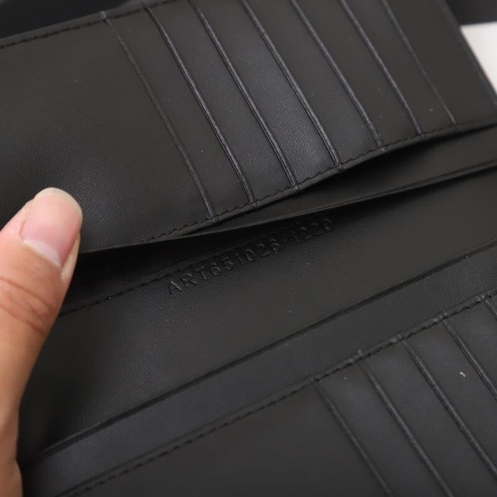 Men's wallet YSL long wallet Black Size 11x18x2cm