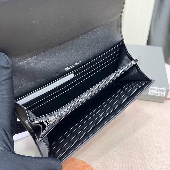 Wallet Balenciaga Black Size 10.9x7.9x4.8cm