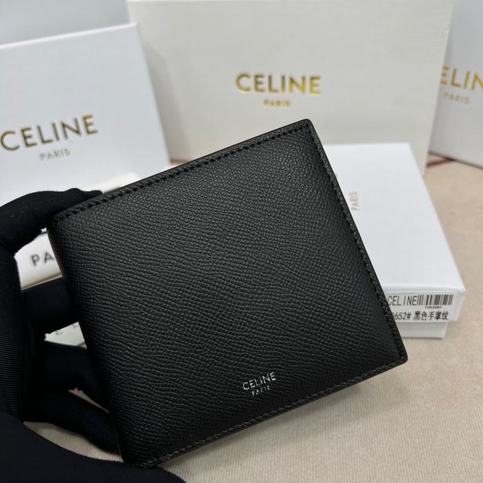 Wallet CELINE bi fold wallet Black Size 11x10cm