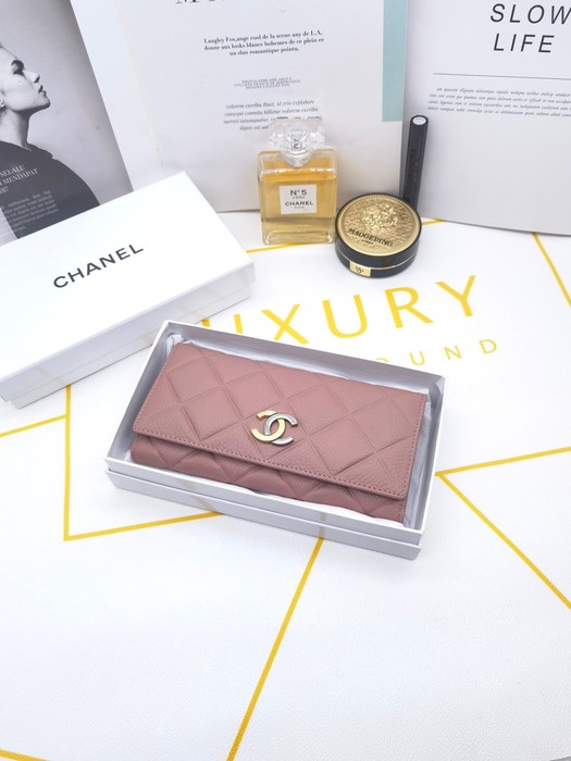 Wallet CHANEL quilted long wallet Beige