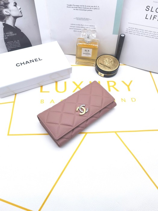 Wallet CHANEL quilted long wallet Beige