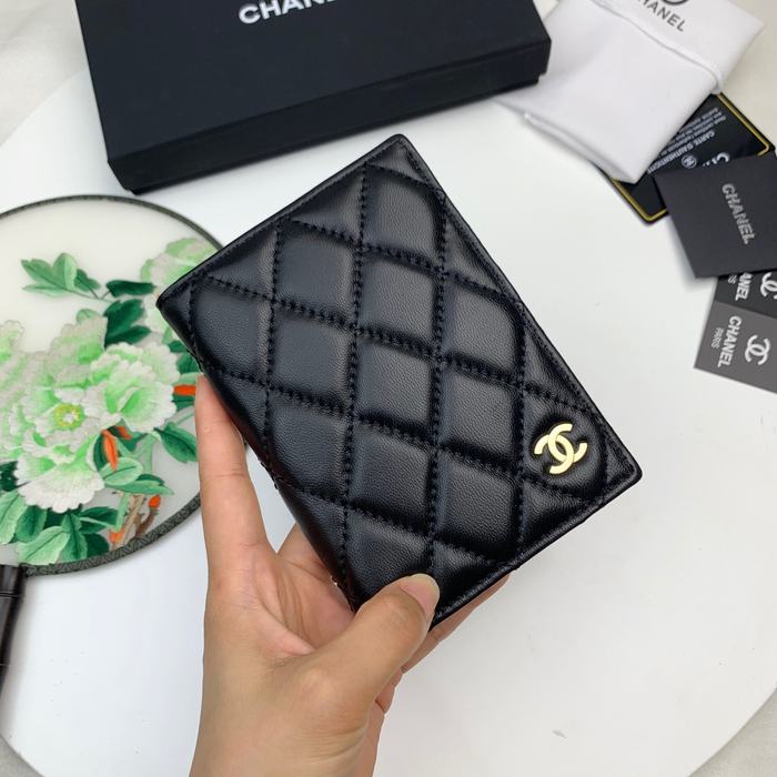 Wallet Chanel classic quilted Black Size 10x14cm