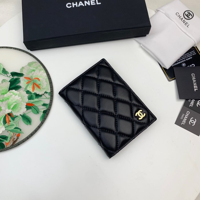 Wallet Chanel classic quilted Black Size 10x14cm