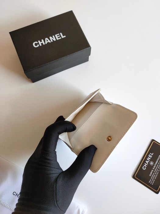 Wallet Chanel small flap wallet White
