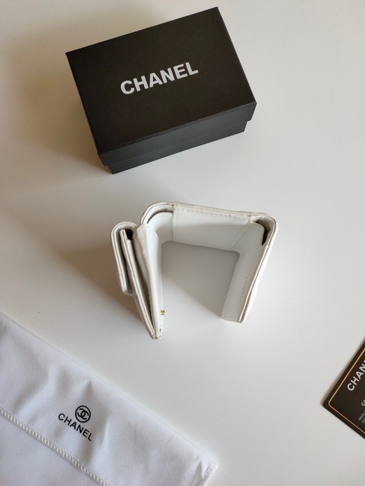 Wallet Chanel small flap wallet White