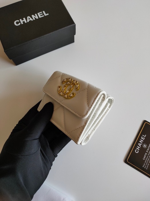 Wallet Chanel small flap wallet White