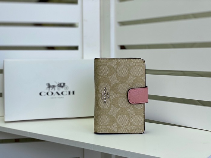 Wallet Coach Beige Size 13.5x9x3cm