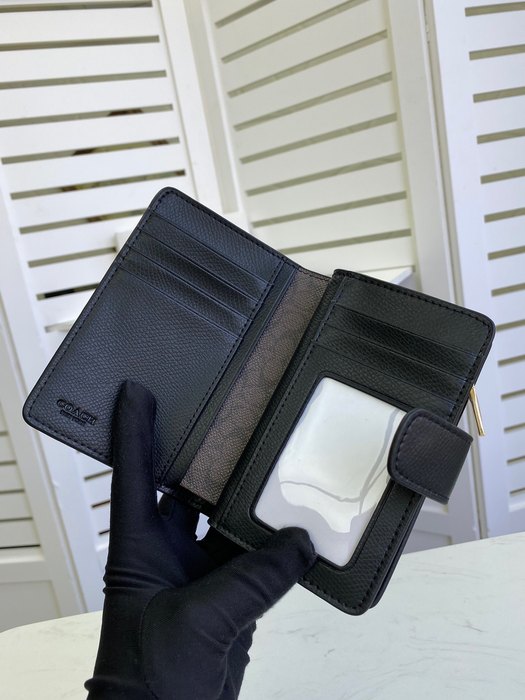 Wallet Coach Black Size 15x11cm