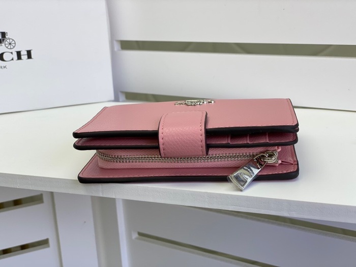 Wallet Coach medium bifold Beige Size 15x11cm