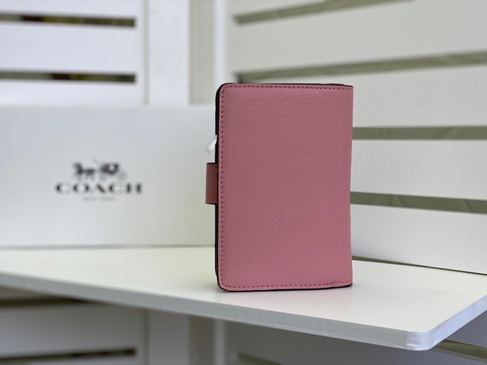 Wallet Coach medium bifold Beige Size 15x11cm