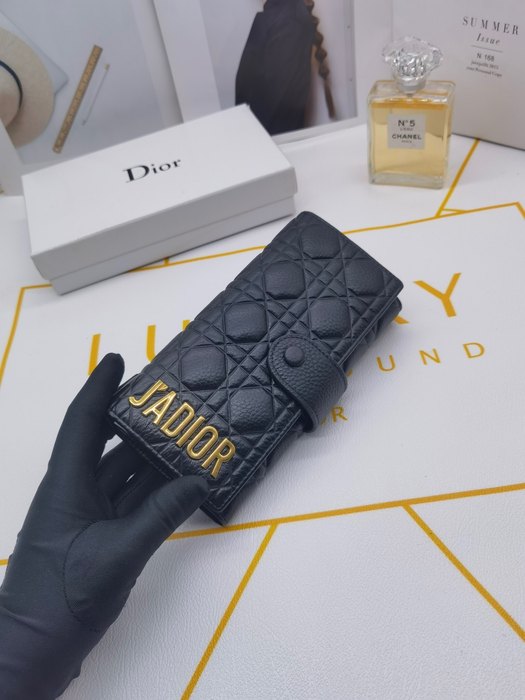 Wallet Dior J'ADIOR quilting long wallet Black