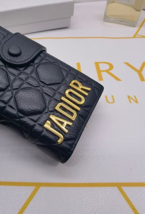 Wallet Dior J'ADIOR quilting long wallet Black