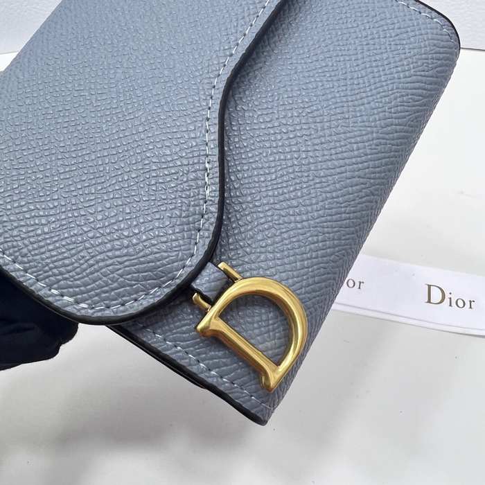 Wallet Dior folding wallet Grey 001