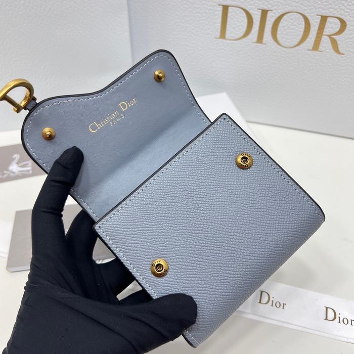 Wallet Dior folding wallet Grey 001