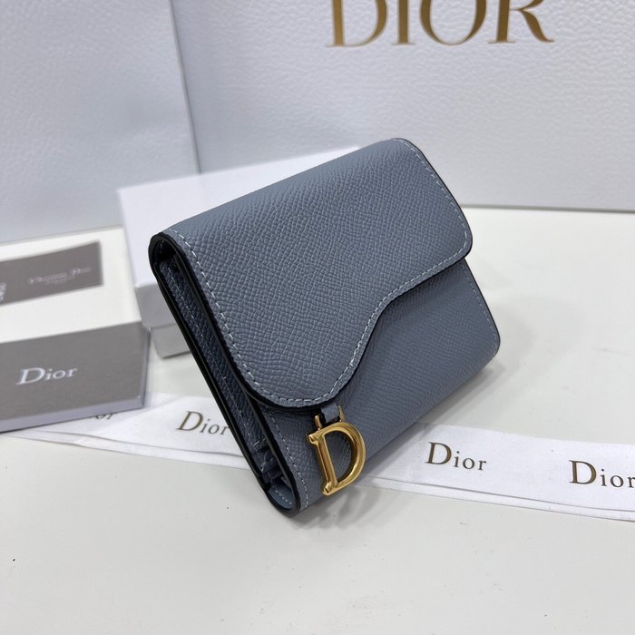 Wallet Dior folding wallet Grey 001