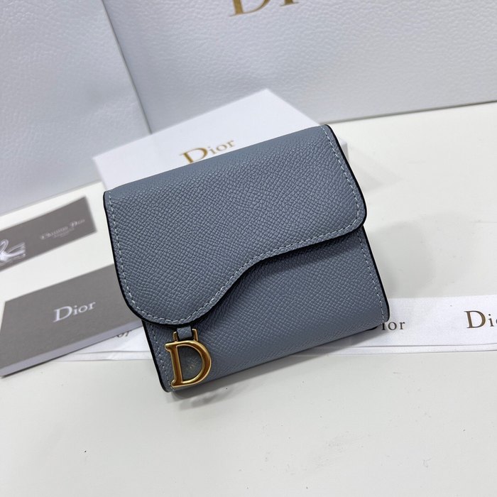 Wallet Dior folding wallet Grey 001