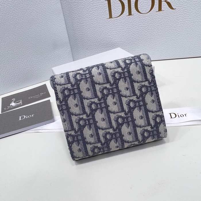 Wallet Dior folding wallet Grey