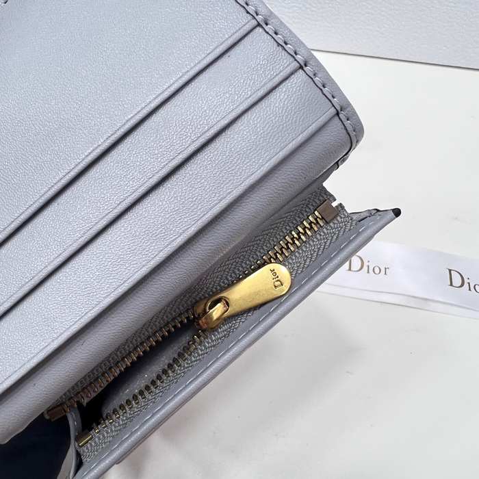 Wallet Dior folding wallet Grey