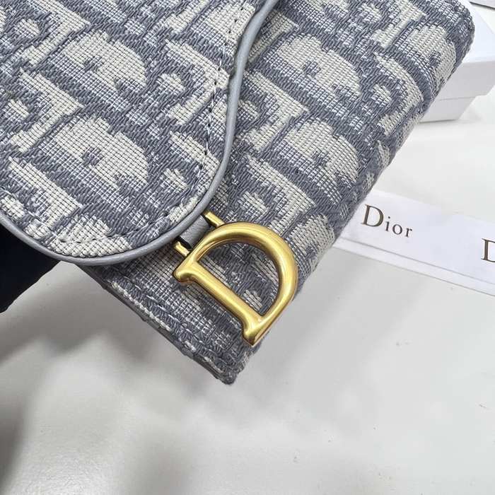 Wallet Dior folding wallet Grey