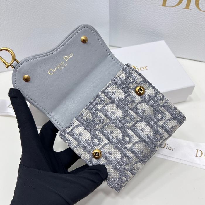 Wallet Dior folding wallet Grey