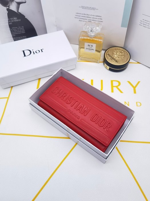 Wallet Dior long wallet Red