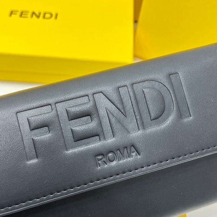 Wallet Fendi Roma embossed long wallet Black Size 19x10.5x3.5cm