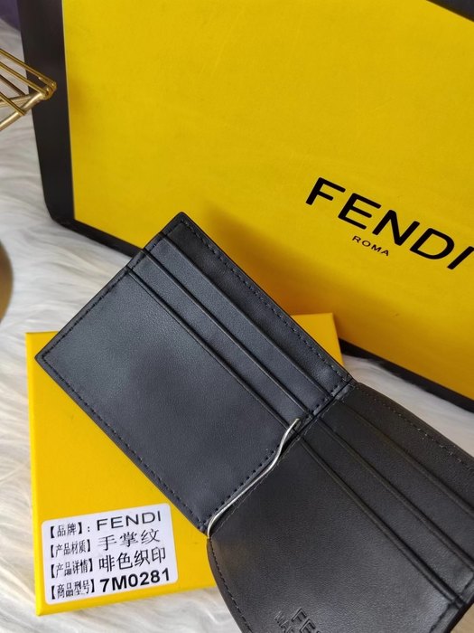 Wallet Fendi bi fold wallet Brown