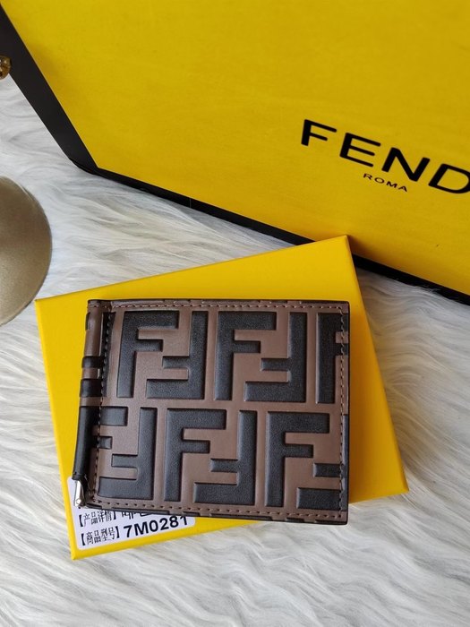 Wallet Fendi bi fold wallet Brown