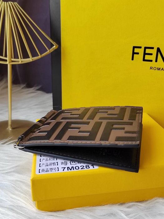 Wallet Fendi bi fold wallet Brown