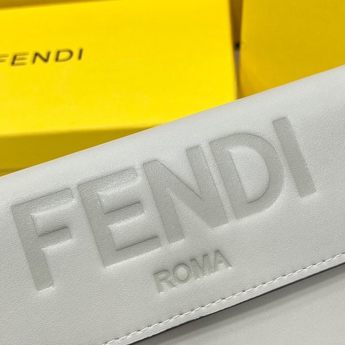 Wallet Fendi long flap wallet Grey Size 19x10.5x3.5cm