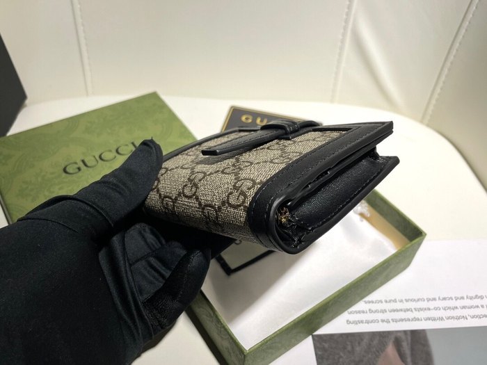 Wallet Gucci Black Size 11.5x10x3cm