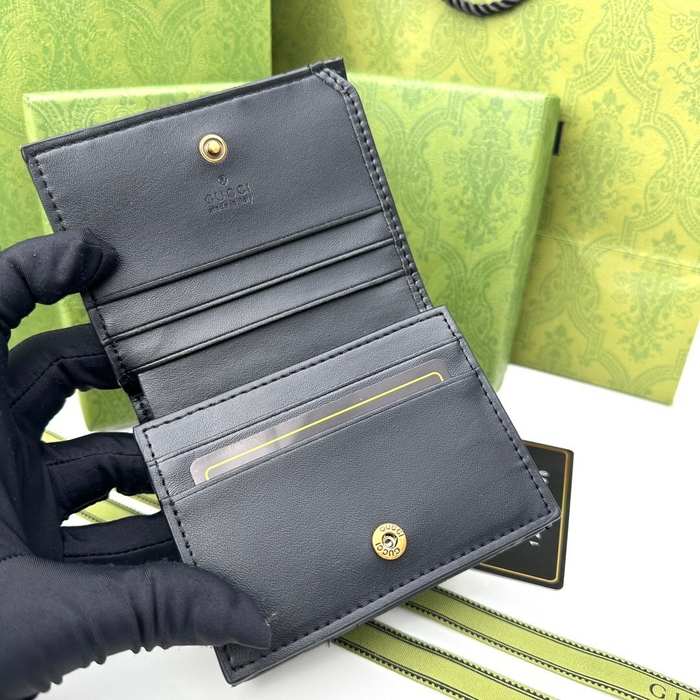 Wallet Gucci Black Size 11x9x3cm