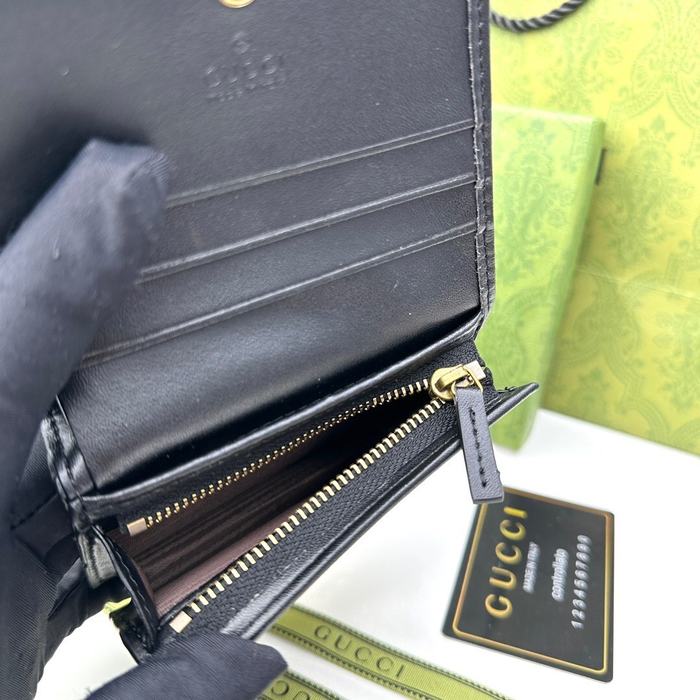 Wallet Gucci Black Size 11x9x3cm