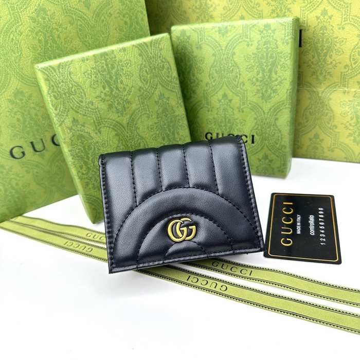 Wallet Gucci Black Size 11x9x3cm