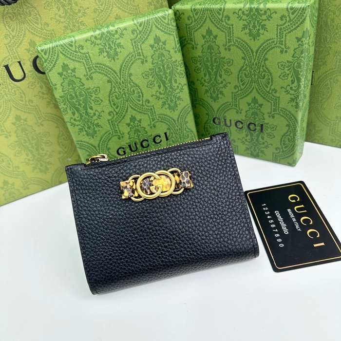 Wallet Gucci Black Size 12.5x9x2cm